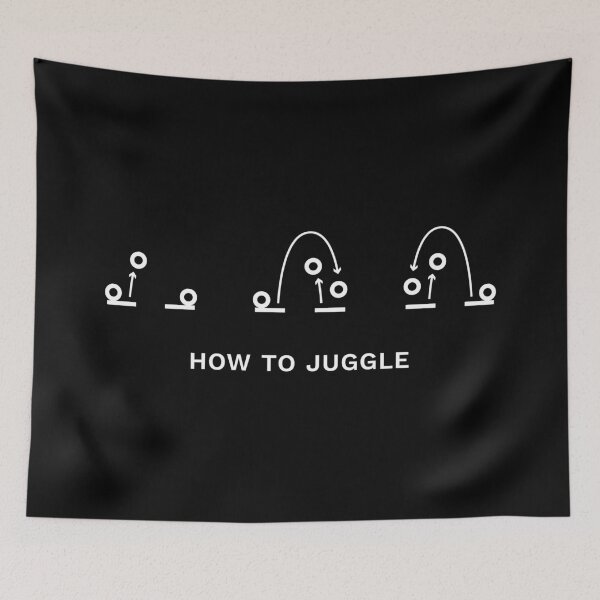 Item preview, How To Juggle Diagram designed and sold by DnlDesigns.