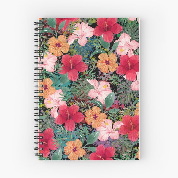 Item preview, Tropical Hibiscus and Palm leaves- Flora and Fauna designed and sold by Pearl-Island.