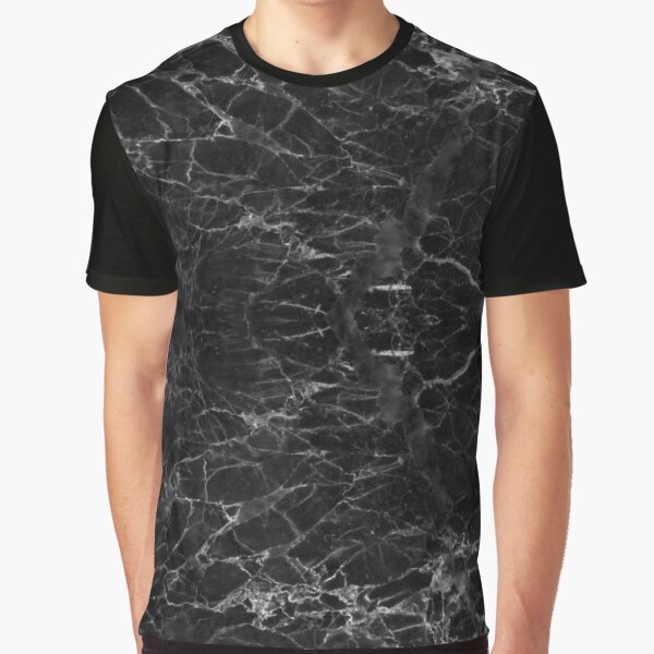 Black marble Graphic T-Shirt