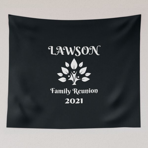 Item preview, Lawson Family Reunion 2021 Art in White designed and sold by KarisCanvasShop.