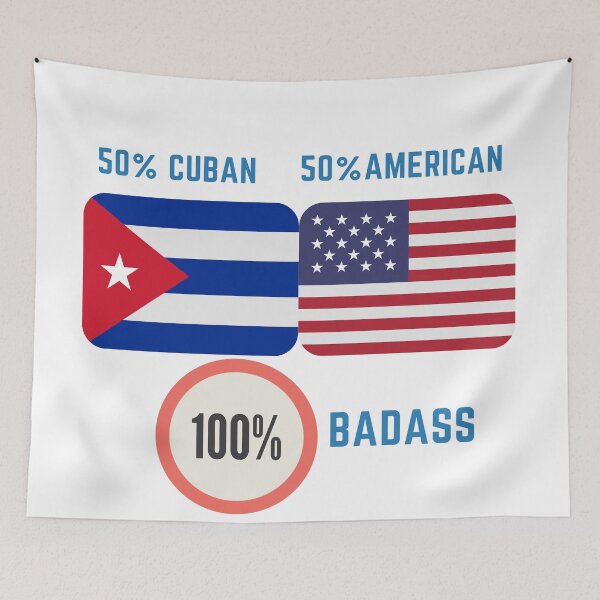Item preview, 50% Cuban 50% American 100% badass designed and sold by 2Cheesy4U.