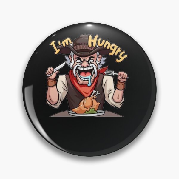 Item preview, I'm Hungry Salivating Cowboy Design designed and sold by Angela Mello.