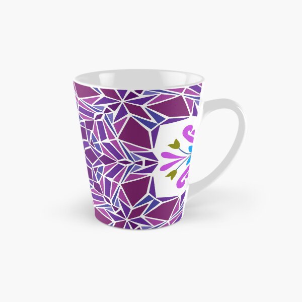 Item preview, Floral mosaic tile infinity pattern - pretty plum designed and sold by Nadia Arsky.