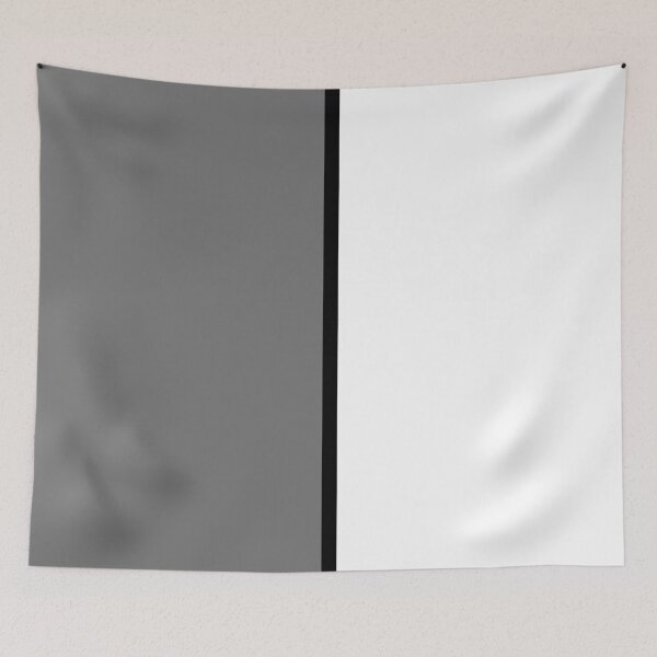 Item preview, half gray half black white black line designed and sold by Seatzy.
