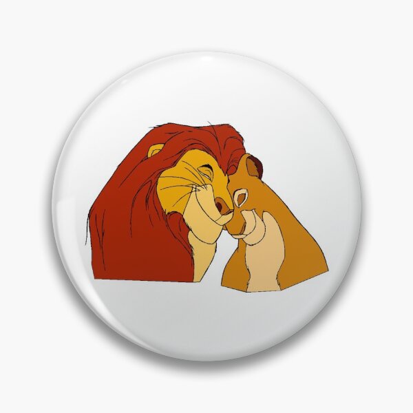 Item preview, Copy of  happy simba lion cartoon love cuddling designed and sold by KnitNknot.
