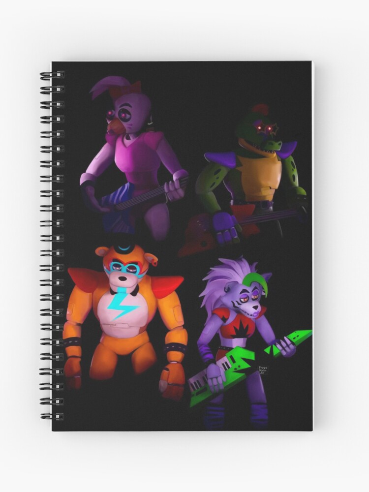 Main Animatronics: FNAF Security Breach Spiral Notebook 