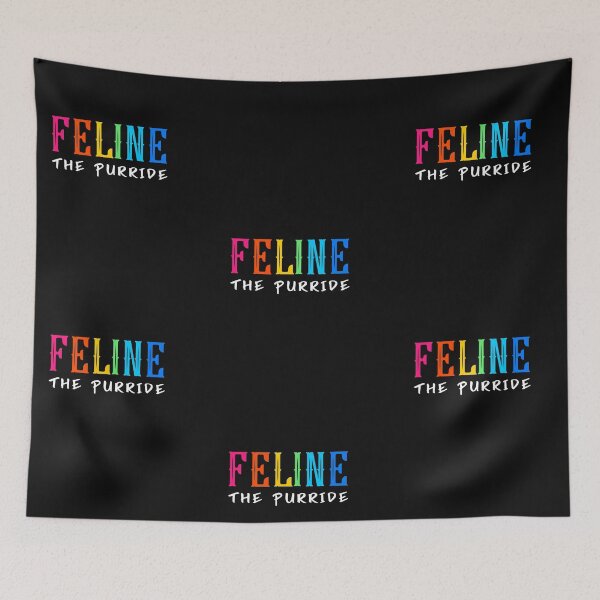 Item preview, Feline the Purride, LGBTQ, Rainbow Lettering, Pride designed and sold by DiscGolfTees.
