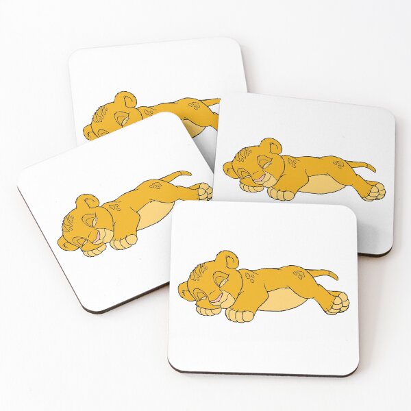 Item preview, baby simba cartoon sleeping designed and sold by KnitNknot.