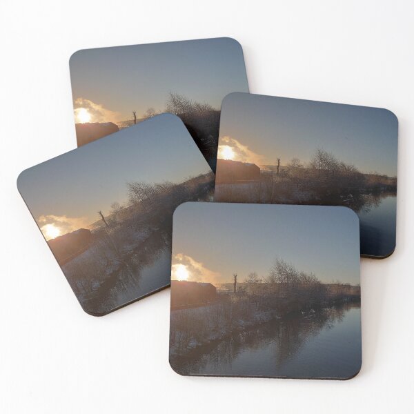 Item preview, Sunrise from a Bridge Over the River Clyde designed and sold by FlikeNoir.