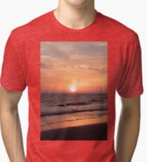 Sunset at the Beach Tri-blend T-Shirt