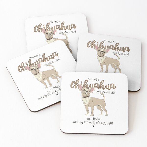 Item preview, Chihuahua illustration with a saying designed and sold by Alexandra Kueny.