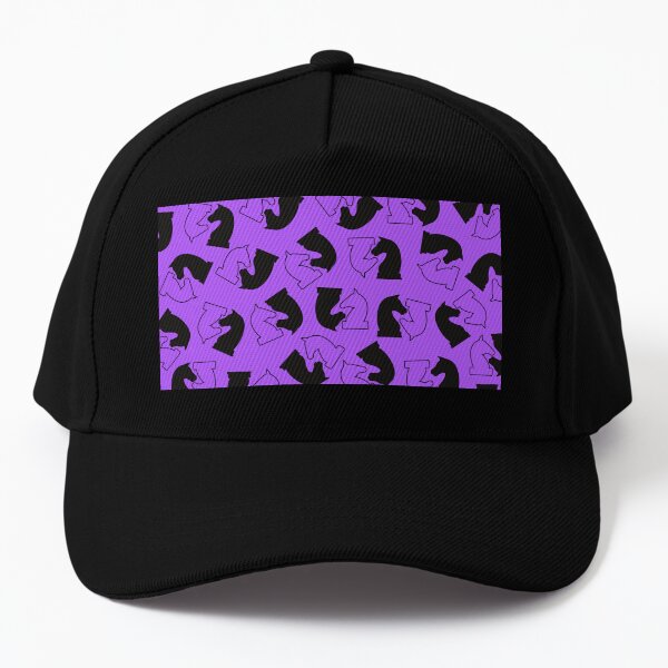 Chess Knight in Purple Background Baseball Cap