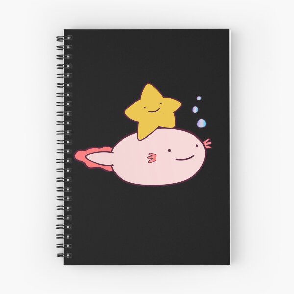 Item preview, Cute Fat Baby Leucistic Axolotl And Star  designed and sold by lazarosdesign.