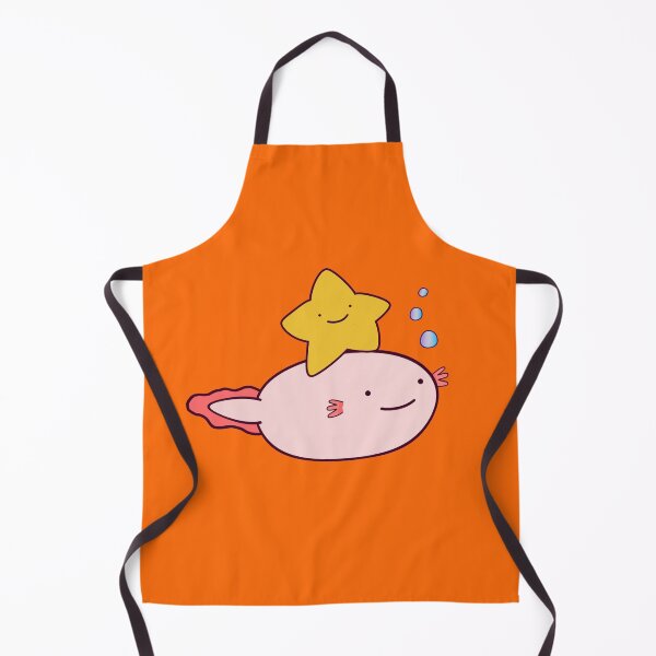 Item preview, Cute Fat Baby Leucistic Axolotl And Star  designed and sold by lazarosdesign.