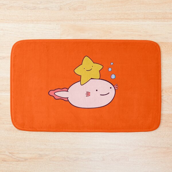 Item preview, Cute Fat Baby Leucistic Axolotl And Star  designed and sold by lazarosdesign.