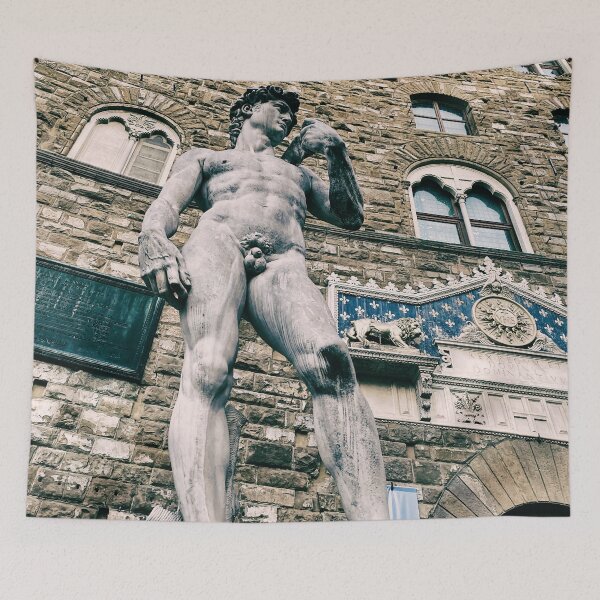 Item preview, Michelangelo's David Statue, Piazza della Signoria, Florence, Italy designed and sold by WorldLandscapes.