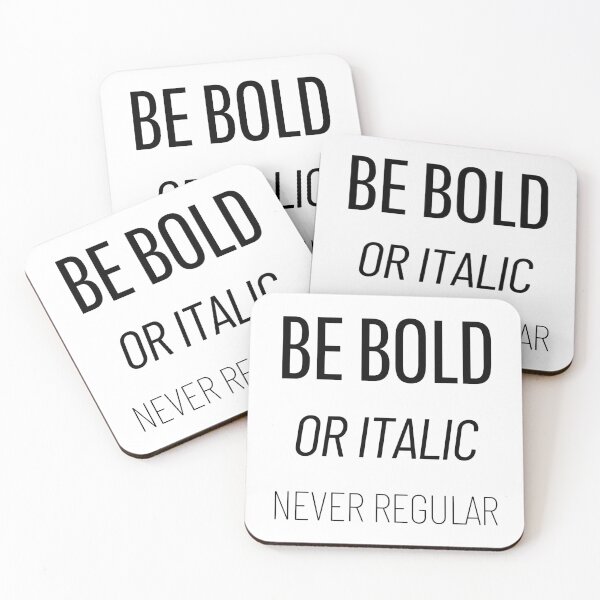 Item preview, Be bold, or italic, never regular. designed and sold by MagicWordsDS.
