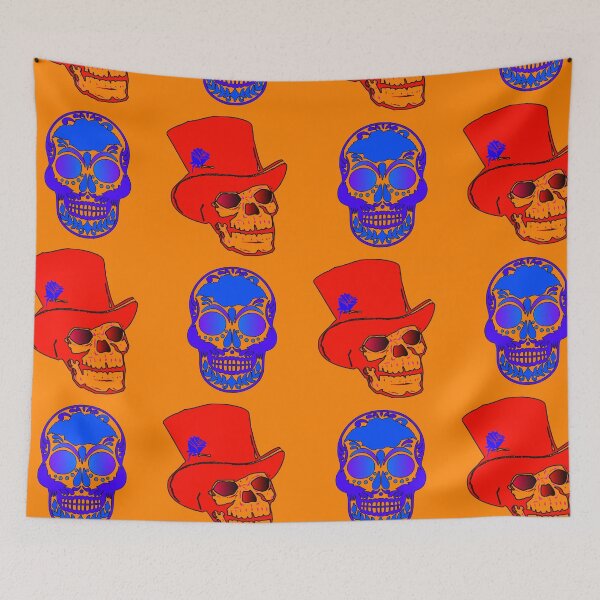Item preview, Halloween Skull Mania Pattern designed and sold by EdwardMonet.