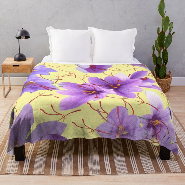 Item preview, Saffron Flower - Color variation: calamansi  designed and sold by Eejee-SK.