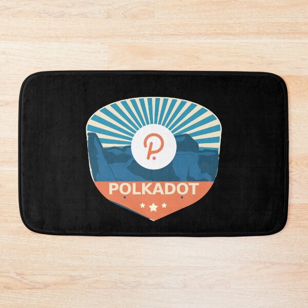 Artikelvorschau, Polkadot DOT Crypto Mountain Badge Cryptocurrency Pastelle entworfen und verkauft von Bitcoin-Fashion.