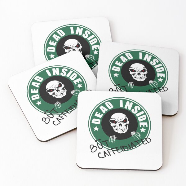 Item preview, Dead Inside But Caffeinated designed and sold by printhappy4you.