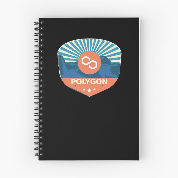 Item preview, Polygon MATIC Crypto Mountain Badge Cryptocurrency Pastels designed and sold by Bitcoin-Fashion.