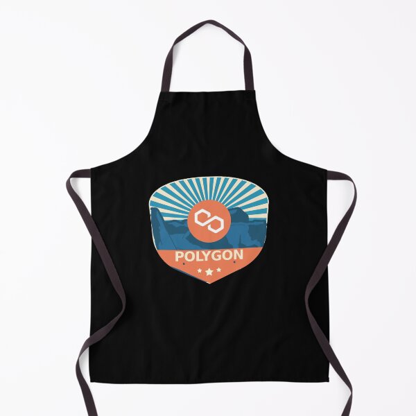 Item preview, Polygon MATIC Crypto Mountain Badge Cryptocurrency Pastels designed and sold by Bitcoin-Fashion.