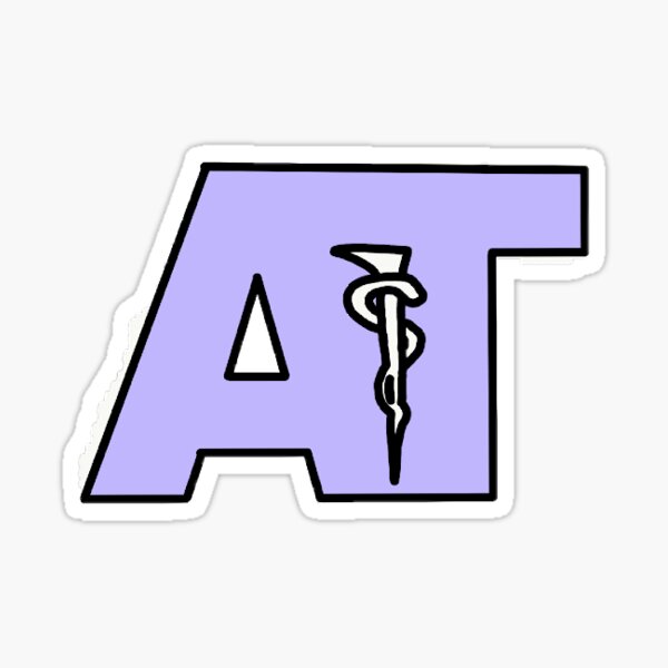 Purple Athletic Training Logo Sticker