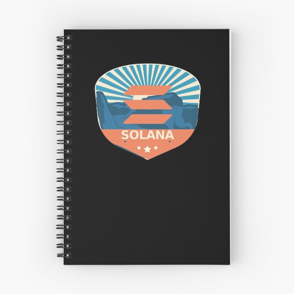 Item preview, Solana SOL Crypto Mountain Badge Cryptocurrency Pastels designed and sold by Bitcoin-Fashion.