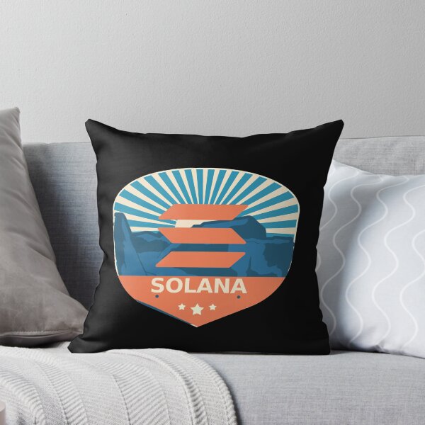 Item preview, Solana SOL Crypto Mountain Badge Cryptocurrency Pastels designed and sold by Bitcoin-Fashion.