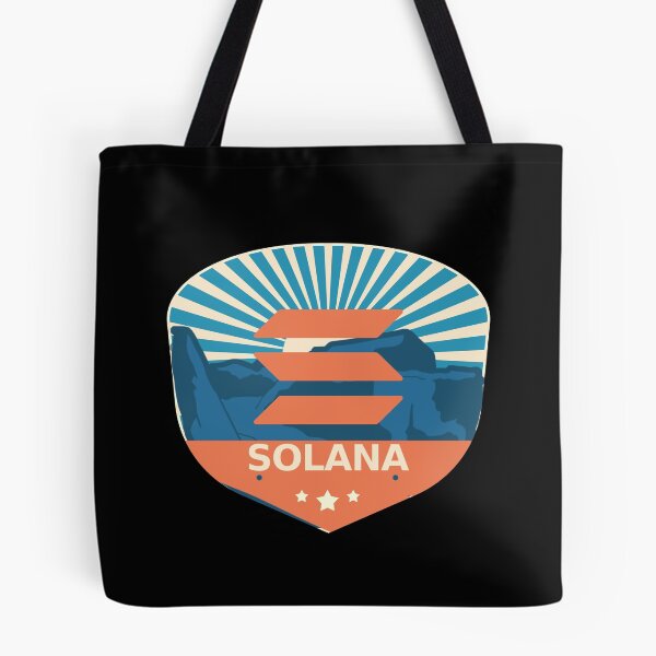 Item preview, Solana SOL Crypto Mountain Badge Cryptocurrency Pastels designed and sold by Bitcoin-Fashion.