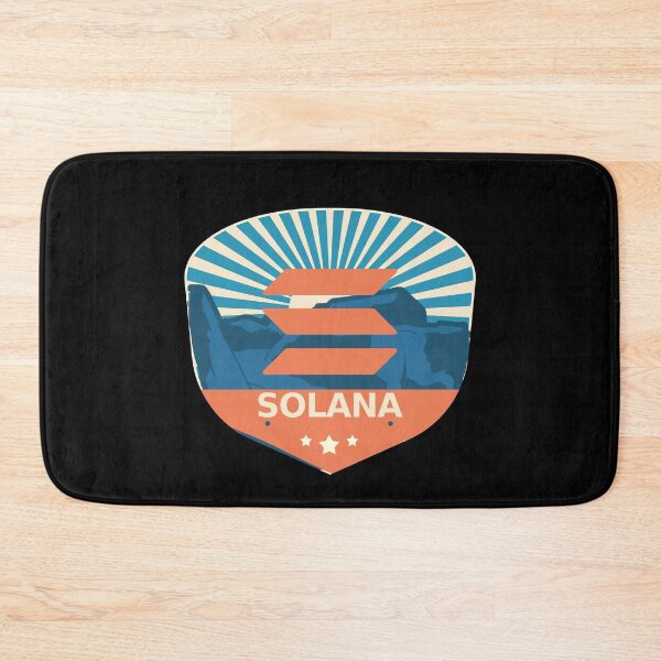 Item preview, Solana SOL Crypto Mountain Badge Cryptocurrency Pastels designed and sold by Bitcoin-Fashion.