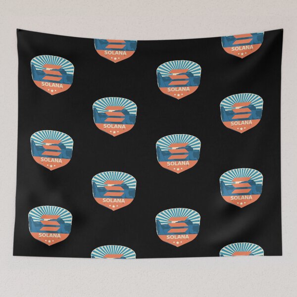 Item preview, Solana SOL Crypto Mountain Badge Cryptocurrency Pastels designed and sold by Bitcoin-Fashion.