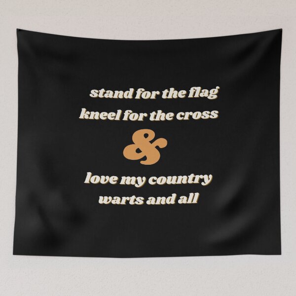 Item preview, Stand For The Flag Kneel For The Cross Design designed and sold by StormyMuse.
