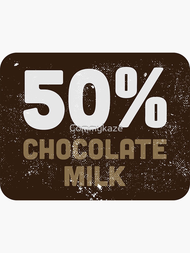 Chocolate Milk Fan Sticker for Sale by Commykaze