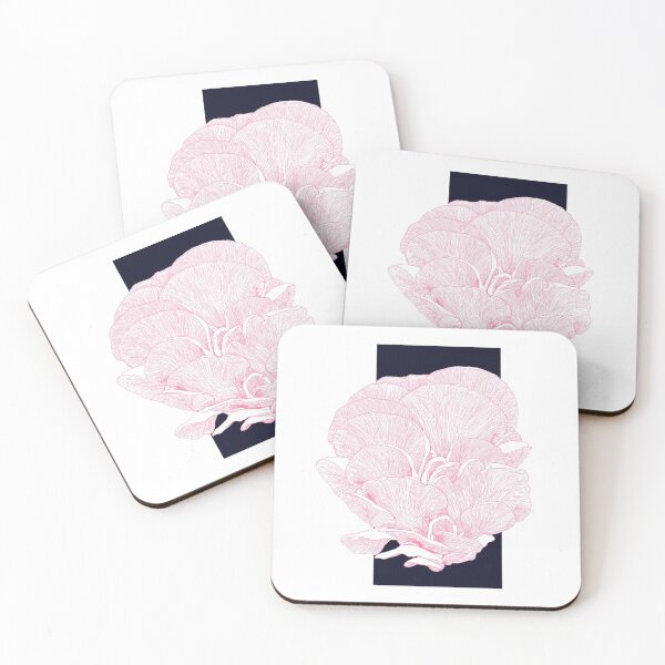 Item preview, Pink Oyster Mushroom, Pleurotus Djamor dual color designed and sold by djamorartworks.