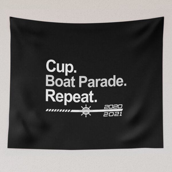 Item preview, Cup Boat Parade Repeat Funny Hockey Fans Boating designed and sold by SweetbeStore.