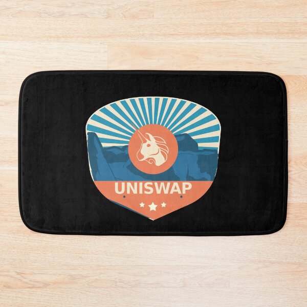 Item preview, Uniswap UNI Crypto Mountain Badge Cryptocurrency Pastels designed and sold by Bitcoin-Fashion.