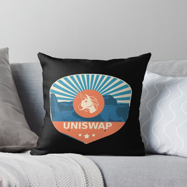 Item preview, Uniswap UNI Crypto Mountain Badge Cryptocurrency Pastels designed and sold by Bitcoin-Fashion.