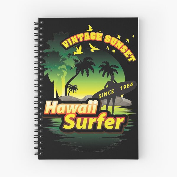 Item preview, VINTAGE SUNSET HAWAII SURFER designed and sold by RIGHTCHUS.