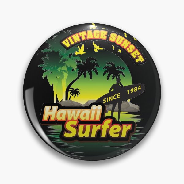 Item preview, VINTAGE SUNSET HAWAII SURFER designed and sold by RIGHTCHUS.