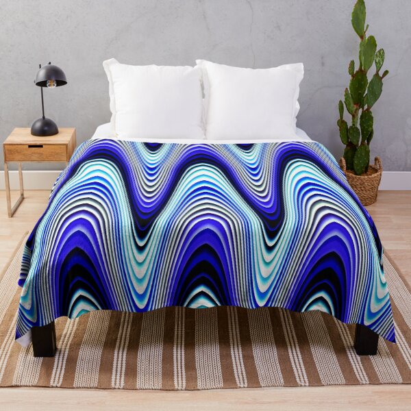 Item preview, Retro Blue Abstract Zig Zag designed and sold by FreedomUniverse.
