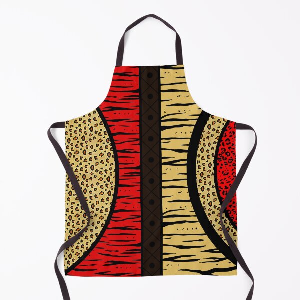Aperçu de l'œuvre Afrique imprimé animal rouge créée et vendue par ladypatterns.