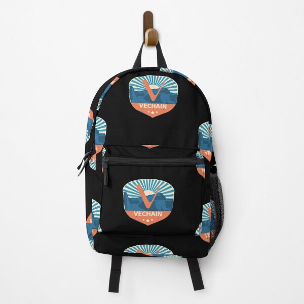 Item preview, VeChain VET Crypto Mountain Badge Cryptocurrency Pastels designed and sold by Bitcoin-Fashion.