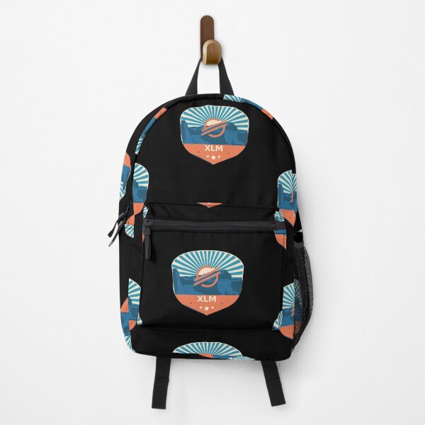 Item preview, XLM Stellar Crypto Mountain Badge Cryptocurrency Pastels designed and sold by Bitcoin-Fashion.