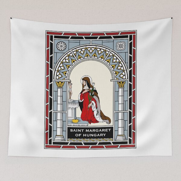 Item preview, ST MARGARET OF HUNGARY under STAINED GLASS designed and sold by CatholicSaints.
