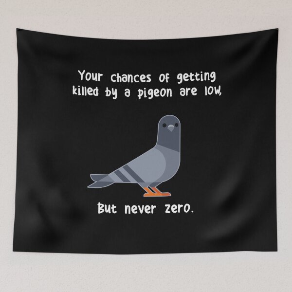 Item preview, Never Zero Pigeon designed and sold by Clara Hollins.