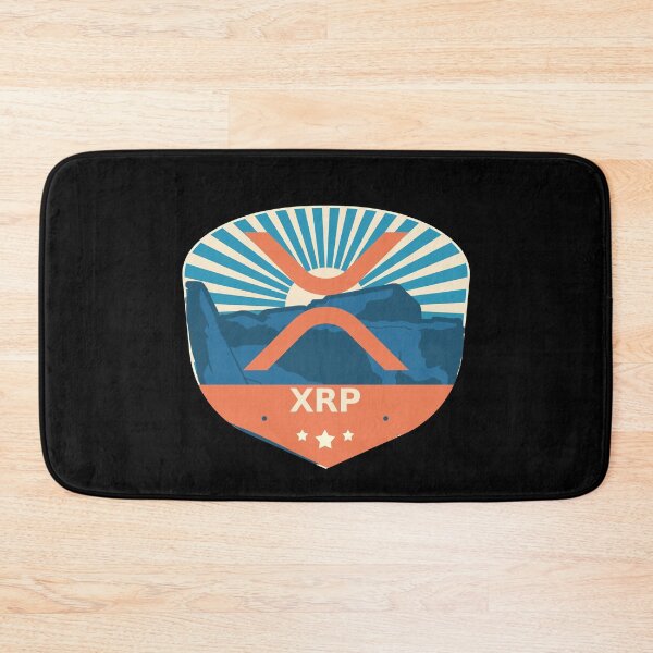 Item preview, XRP Crypto Mountain Badge Cryptocurrency Pastels designed and sold by Bitcoin-Fashion.
