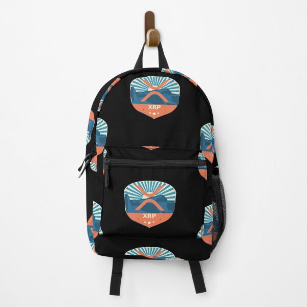 Item preview, XRP Crypto Mountain Badge Cryptocurrency Pastels designed and sold by Bitcoin-Fashion.