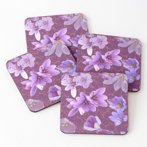 Item preview, Saffron flowers - Color variation: Violet Iris designed and sold by Eejee-SK.